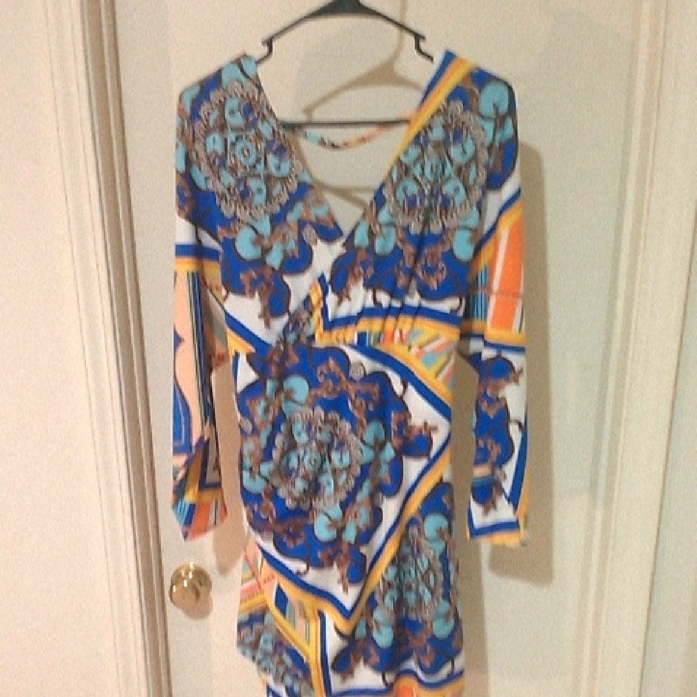 VENUS Multicolor Long Sleeve Dress